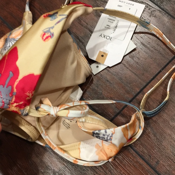 NWT Roxy Bikini Estilo Bralette Riding Moon swim - Picture 6 of 8